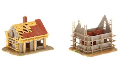 2 Haeuschen im Bau