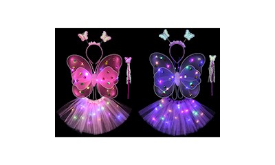 Schmetterling Set LED 4tlg inkl. Batterien