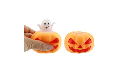 Halloween Kürbisse zum Drücken/Quetschen Display 7x4.5cm