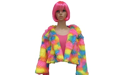 Felljacke Kunterbunt L/XL