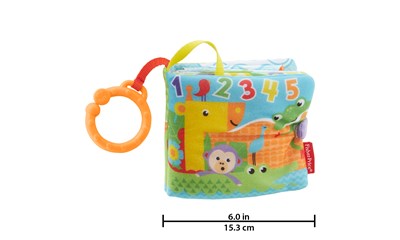 Kleines Spielbuch Kuschelbuch mit 3 Seiten, 15 cm, ab 0 Monaten