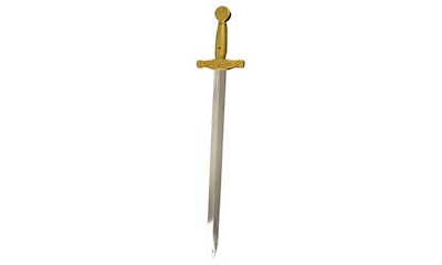 Silberschwert ca. 64 cm, Kunststoff