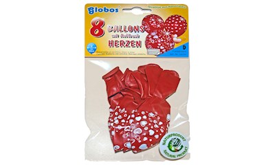 Ballon Herzen, 8Stk.