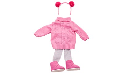 GötzKombination Winter 45-50cm Leggins, Pulli, Stiefelette, Haarreif