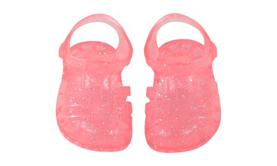 Sandalen pink Glitter 42-50cm, Nass und Trocken
