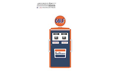 1954 Vintage Gas Pumps Series 16 - Tokheim 350 Twin Gas Pump Gulf Solid Pack