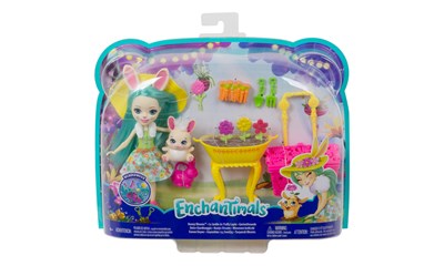 Enchantimals Gartenfreunde Spielset, Puppe 15 cm, Tier, Zubehör, ab 4 Jahren
