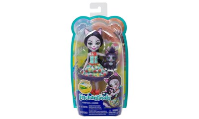 Enchantimals Ciesta Cat & Climber, Puppe 15 cm, mit Tierfreund, ab 4 Jahren