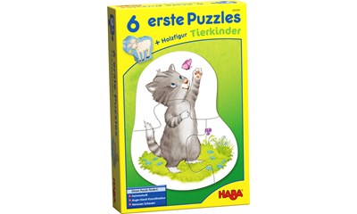 6 erste Puzzles - Tierkinder