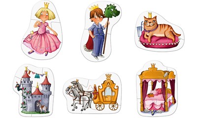 6 erste Puzzles - Prinzessin