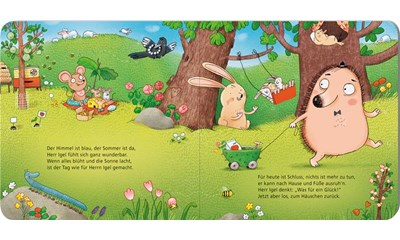 Herr Igel, sieh an, was Glück sein kann! (d) **