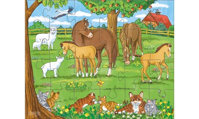 Puzzles Tierfamilien