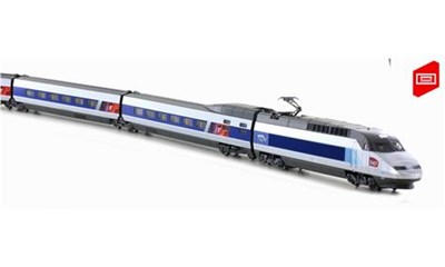10tgl Zug TGV Reseau inkl Innenbeleuchtung