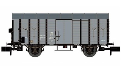 2 ged. SBB Güterwagen K3 braun Ep.III