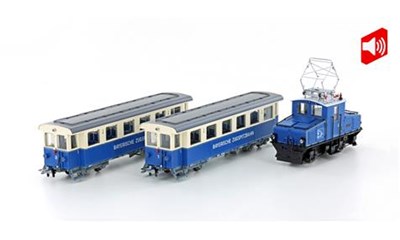 Zugspitzbahn Tal-Lok mit 2 Personenwagen, Ep.V, H0