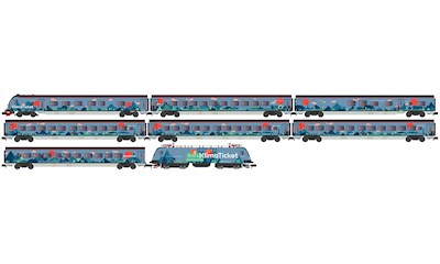 Personenzug mit Rh 1116 8-tlg. ÖBB Railjet/Klimat