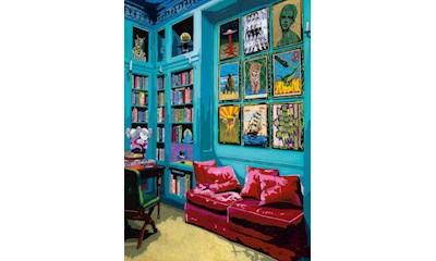 Room With Red Sofa