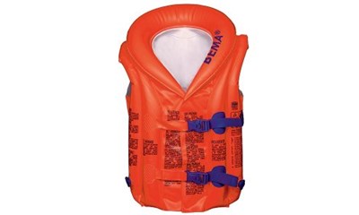 BEMA Schwimmlernhilfe orange Weste aufgeblasen 30x42cm