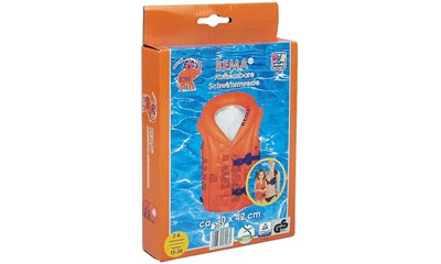 BEMA Schwimmlernhilfe orange Weste aufgeblasen 30x42cm