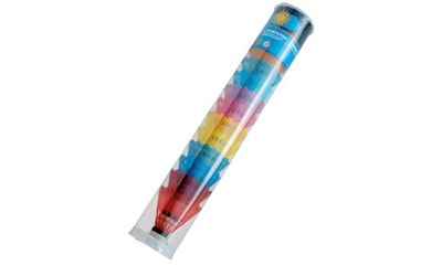 12 Kunststofffederbälle farbig in Dose, in verschiedenen Farben