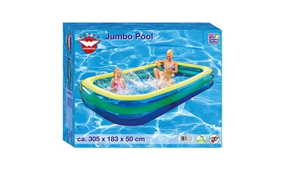Family-Pool 305x183x50cm unaufgeblasen 288x165x40cm