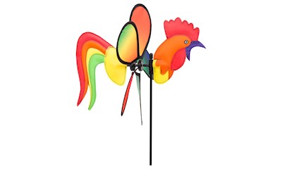 Windspiel Spin Critter Roos-ter, B: 32 cm, L: 65 cm, wetterfest u. lichtbeständi