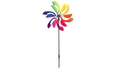 Windspiel Design Windmill Rainbow Swirl, ø 41 cm, L: 120 cm, wetter- u. lichtfes