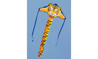 Drachen Simple Flyer Tiger 85x42 cm, ab 5 Jahren, inkl. Griff mit 25 m Schnur