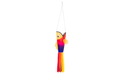 Windsack Rainbow Fish klein ø 10 cm, 73 cm, Polyester, wetterfest u. lichtbestän