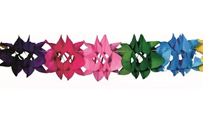 Girlande Blumen, 4 m Papier