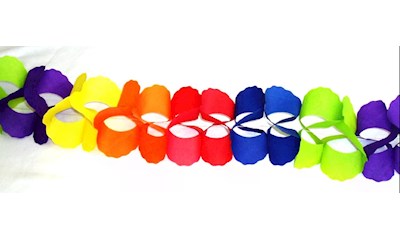 Girlande Fantasie, 10 m Papier