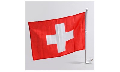 Autofahne mit Stab Schweiz