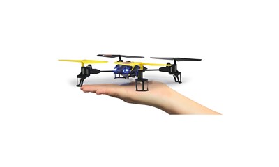 Q-Drohne Quadrocopter mit Licht inkl. 3.7 Volt LiPo, exkl. 4x AA Batterien