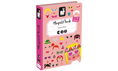 Magnetbuch Crazy Face Girls 55 Magnete und 10 Karten