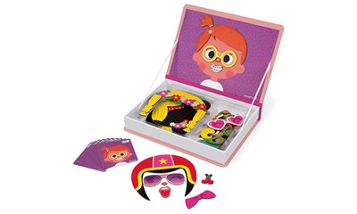 Magnetbuch Crazy Face Girls 55 Magnete und 10 Karten