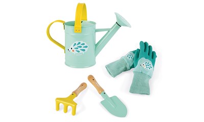 Spielset Garten 4tlg. Giesskanne, Rechen, Schaufel, Handschuhe