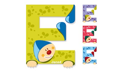 Clown Buchstaben E