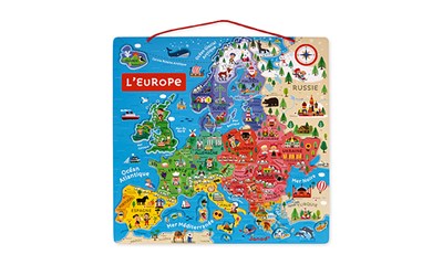 Magnetische Karte Europa 45x45cm