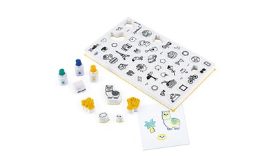Stempel-Set auf Reisen 50 Stempel 20x3.7x12cm