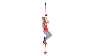 Kletterseil mit Stufen Seil 2 m, 4 Stufen, ab 3 Jahren