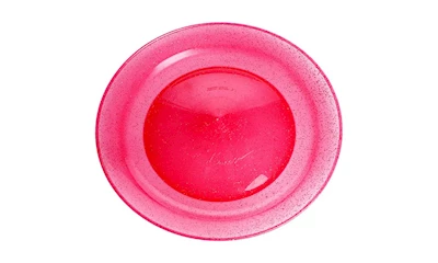 Jonglierteller Glitter rot