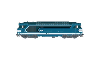 SNCF 4-achsige Diesellokomotive BB 567556 blau Log