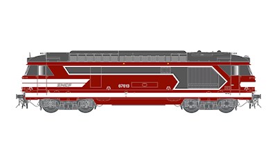 SNCF Diesellok BB 67413 rot Ep. VI