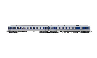 SNCF Dieseltriebwagen XBD 4717 + XRABx 8714 silbri