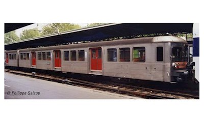 SNCF 3 RIB 70 Wagen rote Türen Ep IV-V