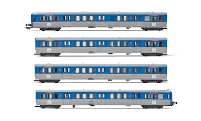SNCF 4er-Set Stelyrail bleu Ep. V