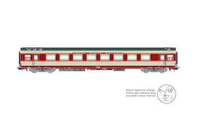 SNCF Ergänzungswagen Grand Comfort Wagen A8u TEE Le Kléber grau  Ep. IV