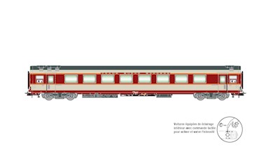 SNCF Ergänzungswagen Grand Comfort Wagen A8tu TEE Le Kléber grau Ep. IV
