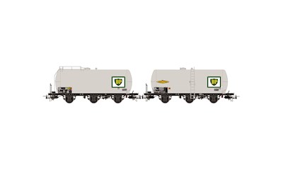 SNCF 2er-Set 3-achsige Kesselwagen BP  Ep.IV