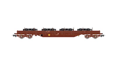 SNCF 4-achsiger Flachwagen Res mit Y25-Drehgestellen Ep. V